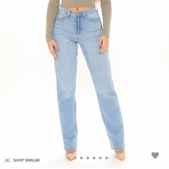 fashion nova straight leg jeans size 5 - Picture 1 of 1